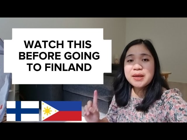 What I can advise to people going to Finland