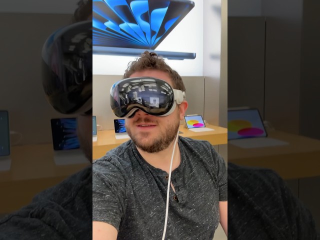 What it’s like to demo #AppleVisionPro at the #Apple Store! 🤯