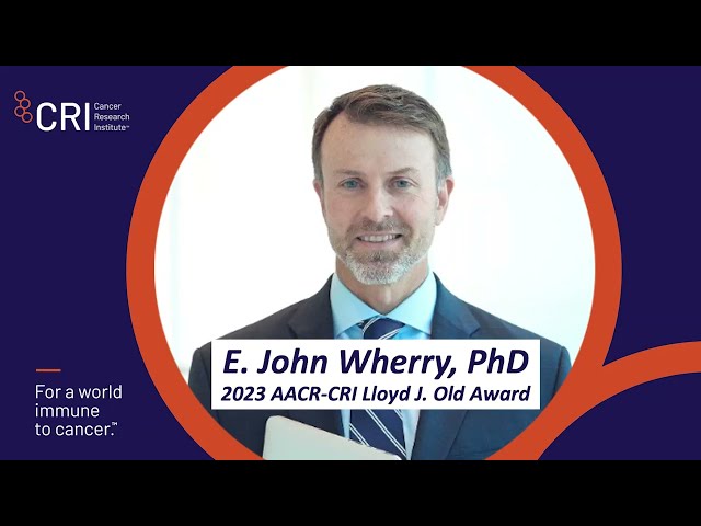 Interview with E. John Wherry, PhD, 2023 AACR-CRI Lloyd J. Old Award in Cancer Immunology Winner
