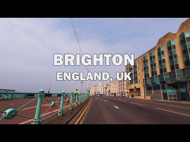 Brighton, England, UK - Driving Tour 4K