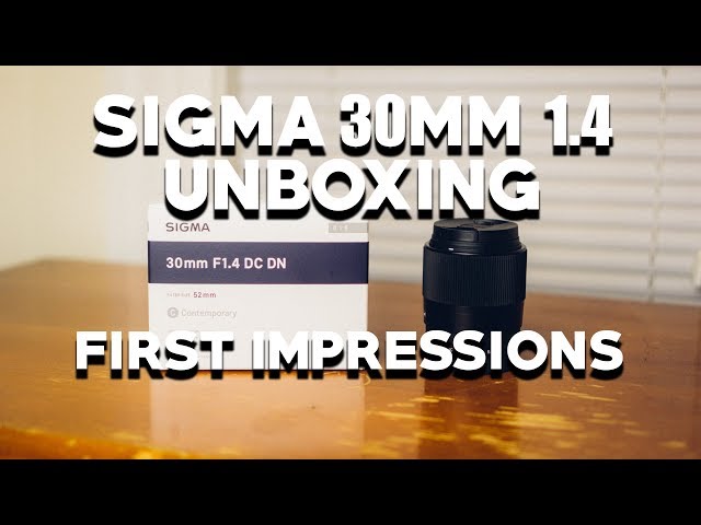 Sigma 30mm 1.4 Unboxing (SONY) + First Impressions :: Dan Bullman Photography