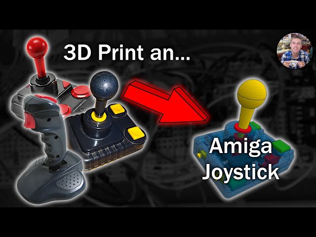 Make A 3D Printed - Retro Style Joystick for my Amiga