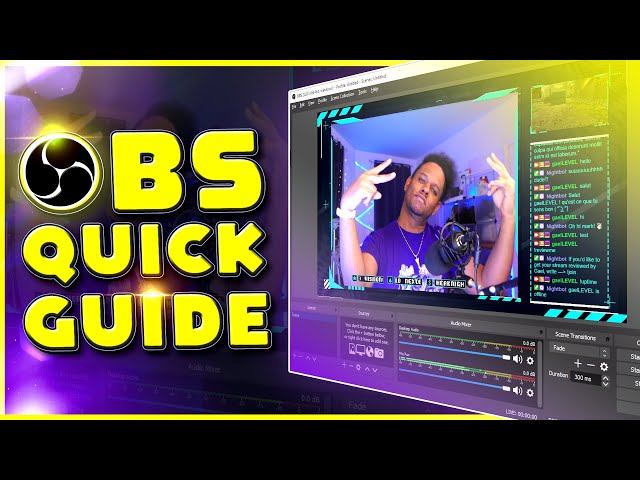 OBS STUDIO Quick Setup Guide - Streaming And Recording Settings Tutorial