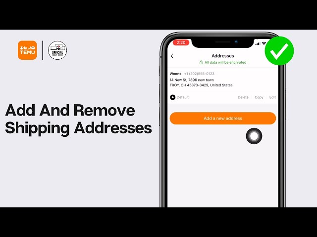 How To Add And Manage Shipping Addresses On Temu