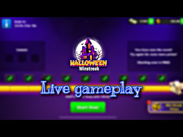 8 Ball Pool Halloween win streak live gameplay - 400b coins 78% win rate 🔥 | iamSAM