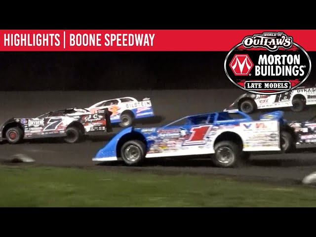 World of Outlaws Morton Buildings Late Models at Boone Speedway May 1, 2021 | HIGHLIGHTS
