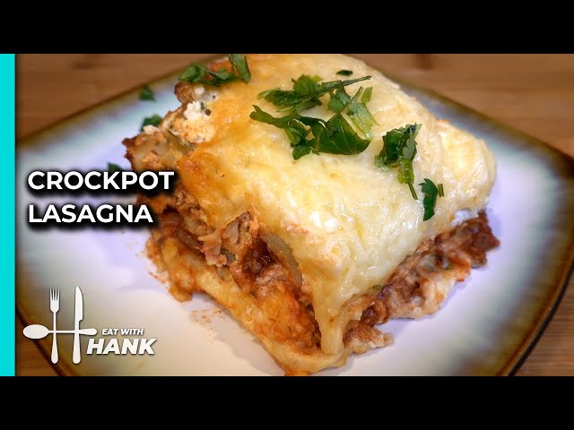 Crockpot / Slow Cooker Lasagna Recipe