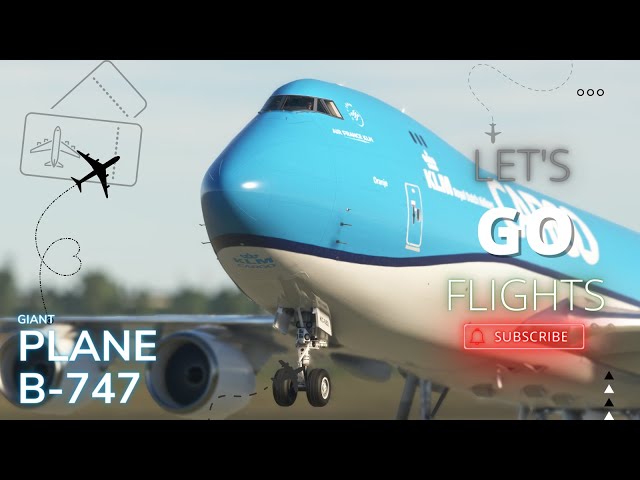 Most SCARY GIANT Aeroplane Landing!! Boeing 747 KLM Royal Dutch Landing at Paris Airport