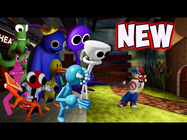 New Rainbow Friends 2.0 But White, Teal Join In | UPDATE OUT NOW!!! Friday Night Funkin Roblox