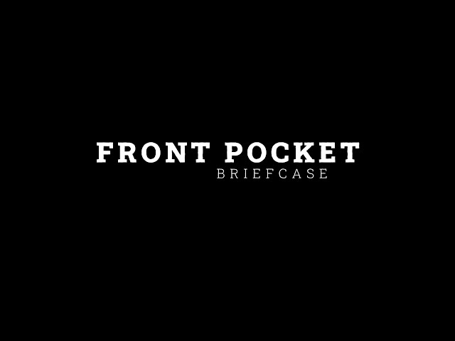 Front Pocket Briefcase Explained by Dave
