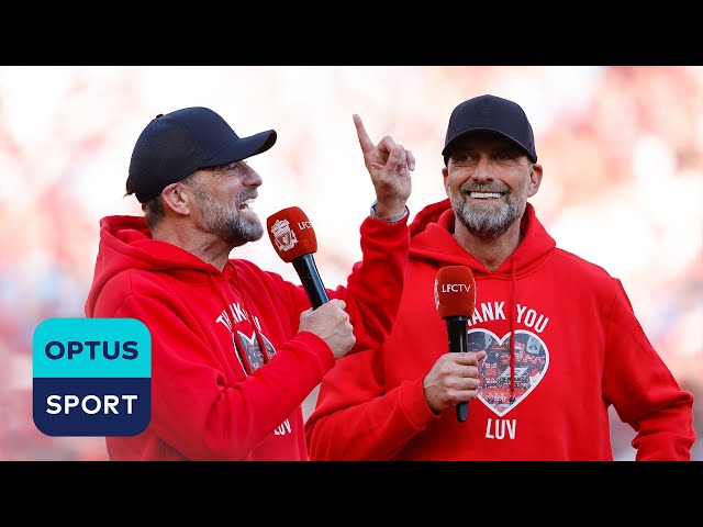 FAREWELL SPEECH: Jurgen Klopp addresses Liverpool fans at Anfield for the final time 🎤