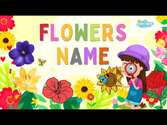 Flowers Names | Learn Flowers Name in English | Kids Vocabulary | English Educational Video