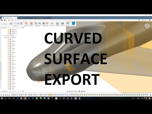 Export Curved Surfaces in Fusion 360 - Tutorial