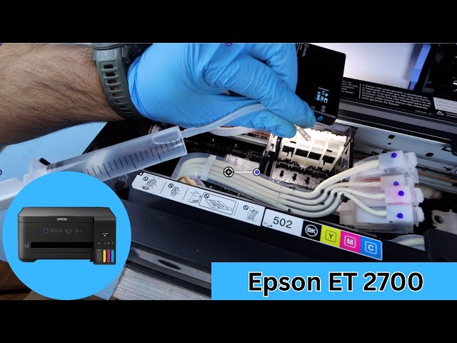 Epson ET 2700 - Printhead Cleaning (FIXED!)
