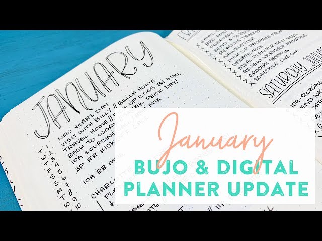 January 2019 Bullet Journal & Digital Planner Set Up