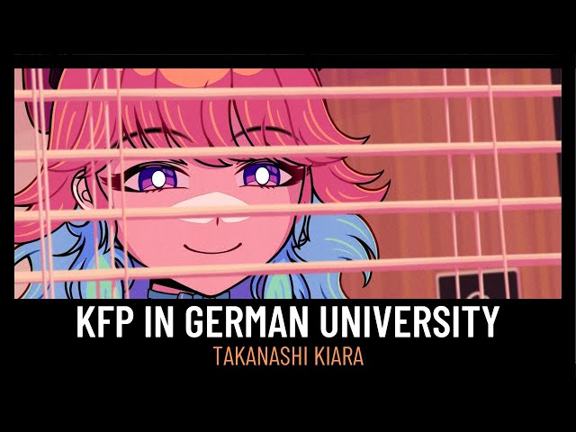 KFP enrolls into a German university, without any German knowledge...