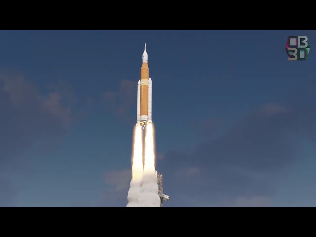 Artemis 1 Launch Animation