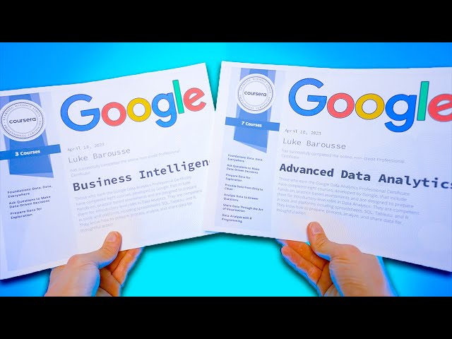 Google’s BI vs. Advanced Data Analytics Certificates