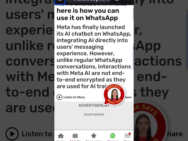 #now WhatsApp launch meta AI assistant your AI assistant on WhatsApp