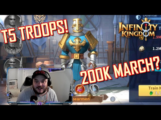 Unlocking T5 Troops! - Infinity Kingdom