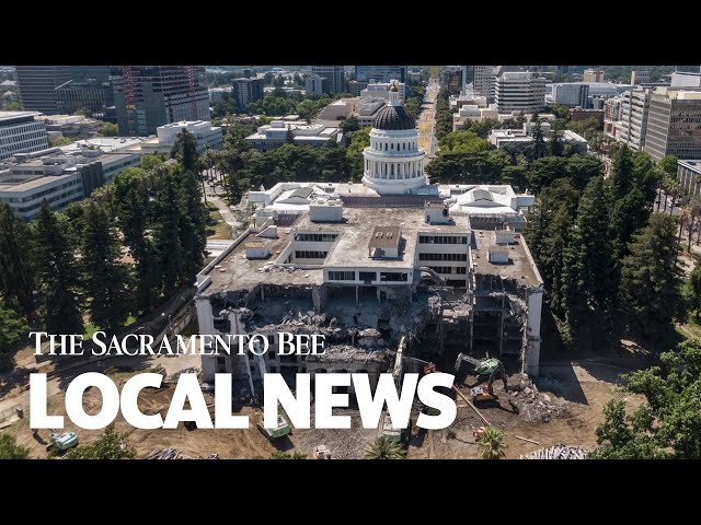 See Drone Video Of Sacramento Capitol Annex Demolition