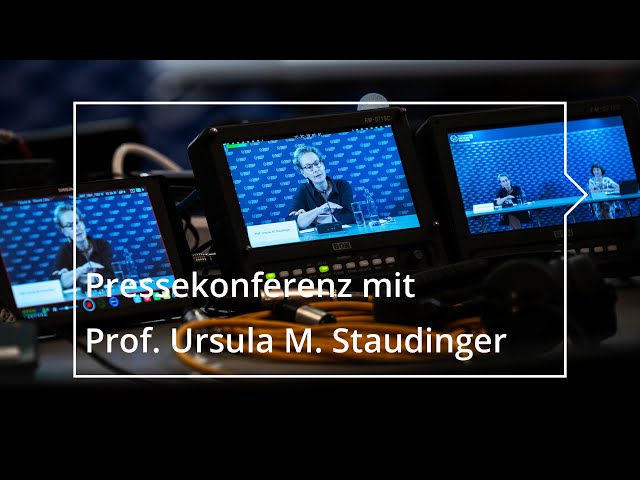 Pressekonferenz mit der neuen Rektorin Professorin Ursula M. Staudinger