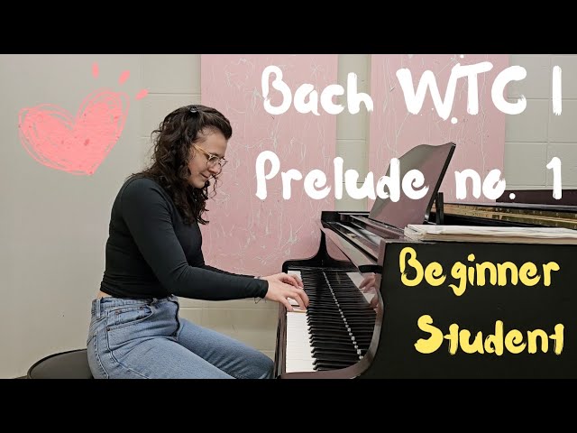 J.S.Bach, Prelude in C major, WTC Book I. Adult beginner, 6 months progress since started piano.