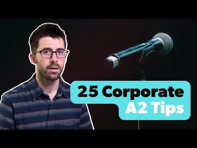 Rock Your First Corporate A2 Gig With These 25 Pro Tips