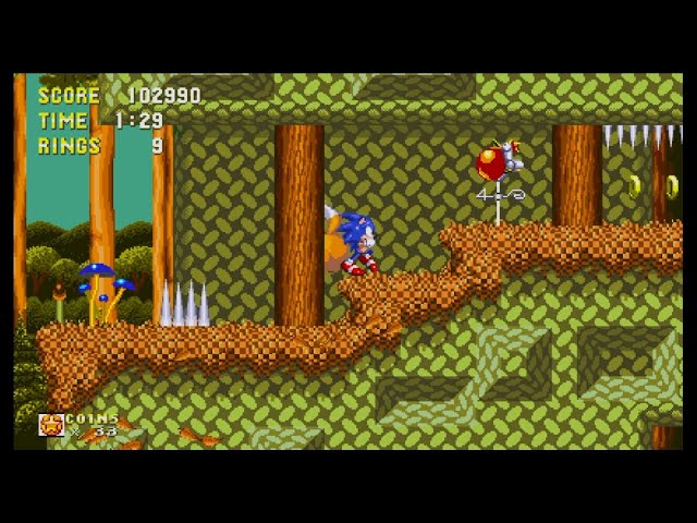 Mario Player Tries Sonic Origins 30 Mushroom Hill Zone