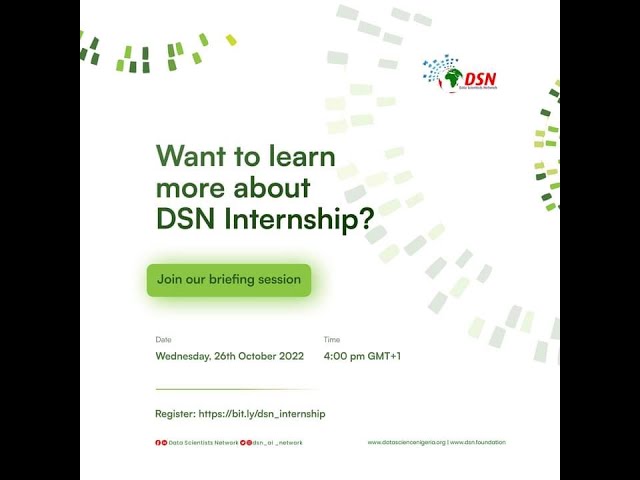 DSN Internship Briefing Session