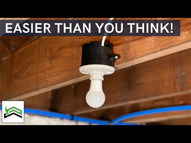 How To Add A New Light To An Existing Circuit | Basement, Attic, Or Crawlspace