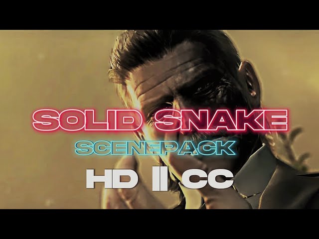 Solid Snake Scene Pack 4k Hd cc