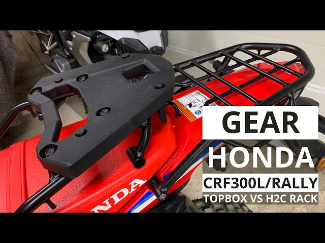 Gear: Honda CRF300L/Rally - Honda Topbox Rack vs Honda H2C Rack