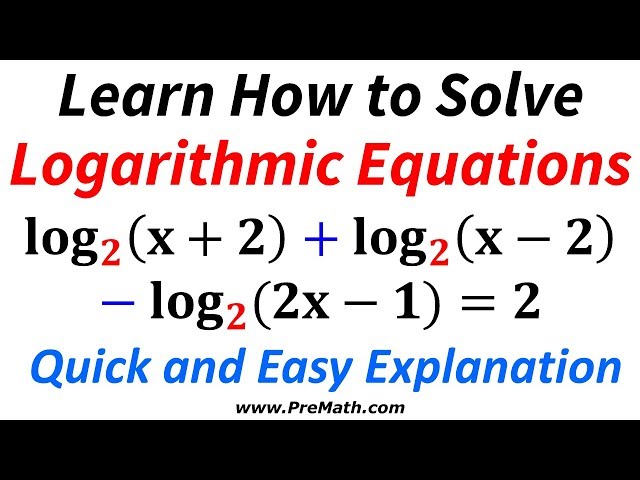 How to Solve This Long Logarithmic Equation Involving Same Bases - Quick and Easy Explanation