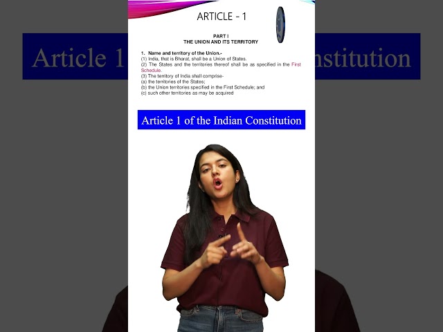 Article 1 of The Indian Constitution | Indian Polity for UPSC & State PCS Exam #civilstap #dailygk
