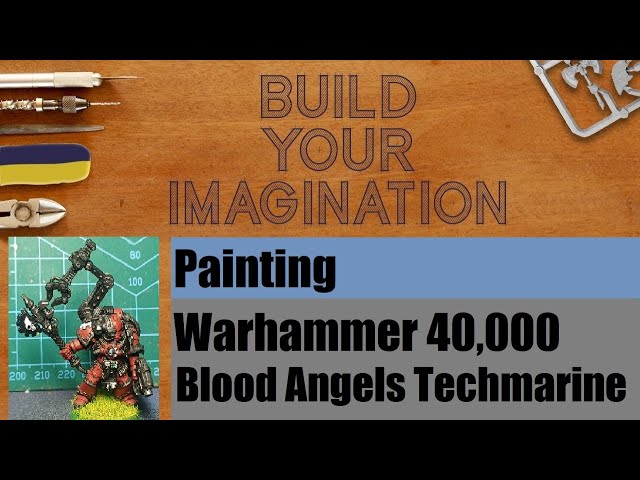Painting - Warhammer 40,000 2nd edition Blood Angels Techmarine