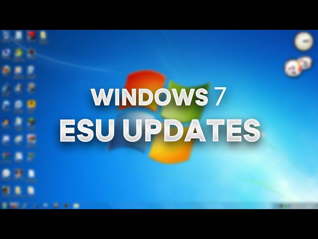 ESU Updates For Windows 7 In 2024!