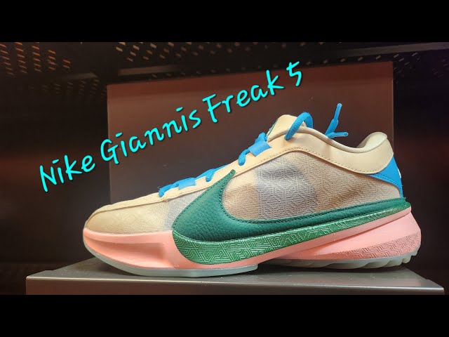 Nike Giannis Freak 5 "Light Orewood Brown/Medium Soft Pink/Emerald Rise" - Nike Outlet!