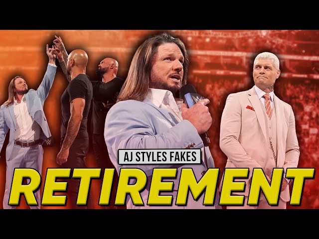 AJ Styles FAKES RETIREMENT, Attacks Cody Rhodes | ANOTHER WWE Contract Expiring