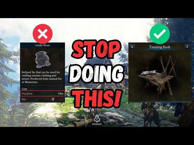 Bellwright Tips | STOP DOING THIS! [Better way to cure Wool]