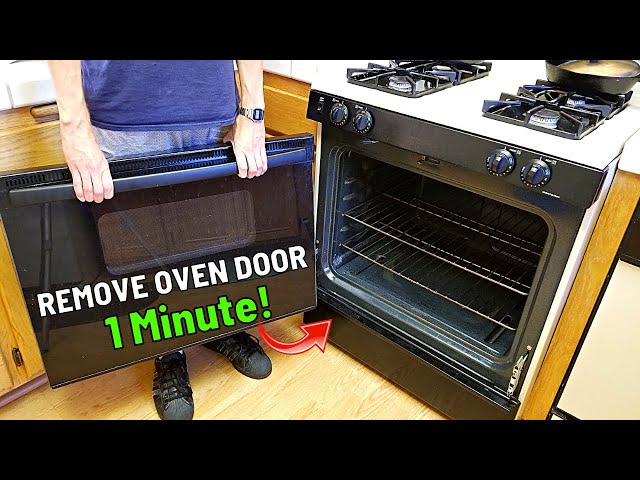 How To Easily Remove & Reinstall Oven Door in 1 MINUTE! | Jonny DIY