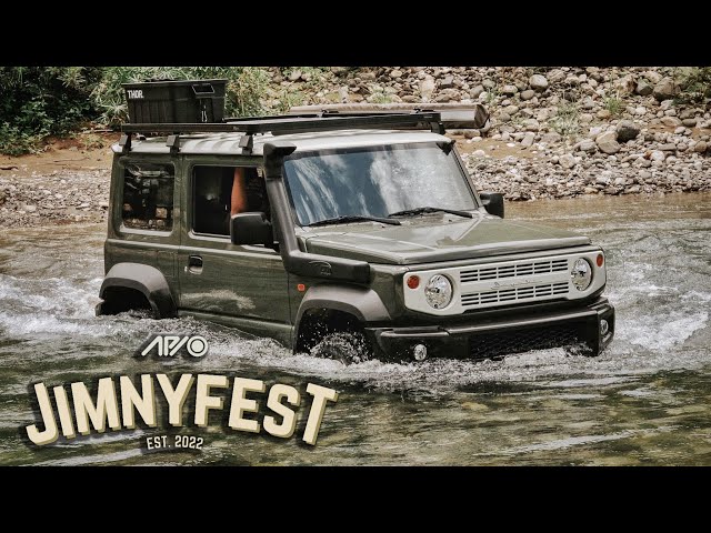 Going OFF-ROAD in the Suzuki JIMNY at JIMNYFEST 2022 | CAMP WELL RIVER VALLEY Car Camping