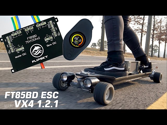 #224 FLIPSKY FT85BD ESC with VX4 1.2.1 REMOTE (DIY content) - It might be a game-changer...