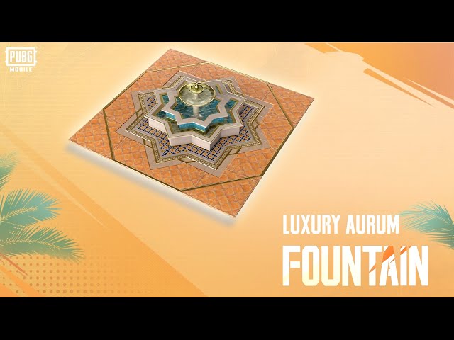 Hias Rumah dengan Luxury Aurum Fountain | PUBG MOBILE