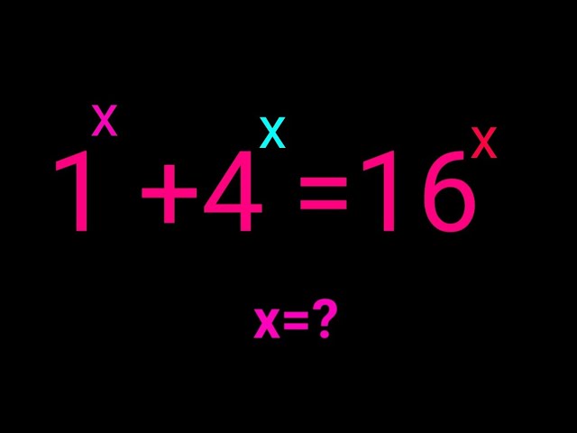 Nice Algebra Problem Solving ✍️ Find the Value of X in this Exponential Equation ✍️