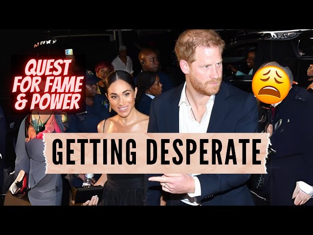 Meghan Markle & Prince Harry: STOOPING LOWER AND LOWER