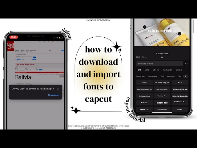 how to download and import fonts to capcut // iphone capcut tutorial