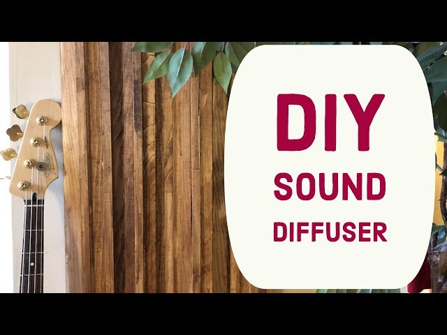 How to build a DIY sound diffuser