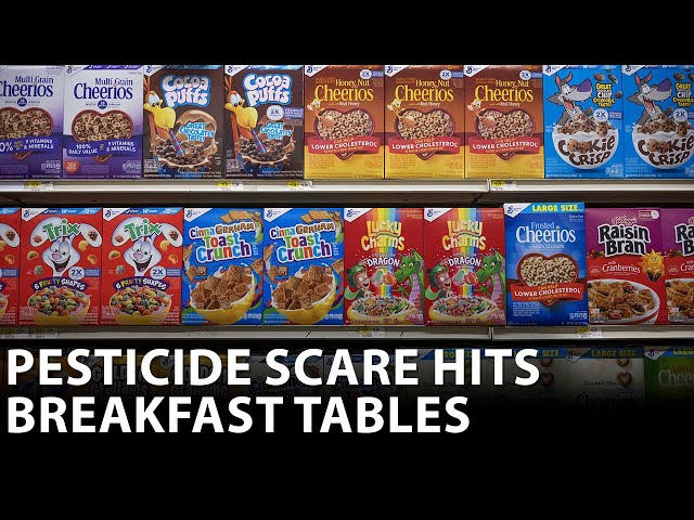 Recall: Harmful pesticides found in cereals, according to study