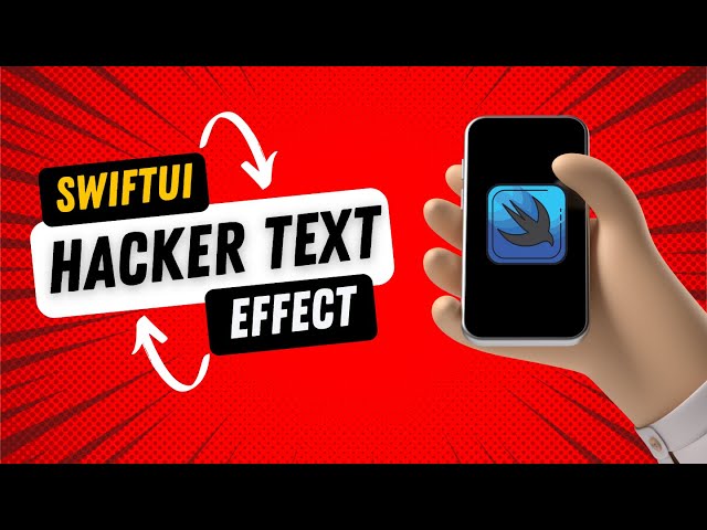 Hacker Text Effect - SwiftUI - iOS 16 & iOS 17